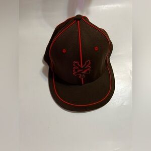 Zoo York fitted Dad baseball hat size S /M made in Dominican Republic brown